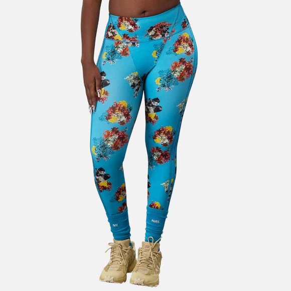 adidas Women's Ivy Park Printed Floral Tights (Plus Size) Size 4X HN2875 - Picture 1 of 2
